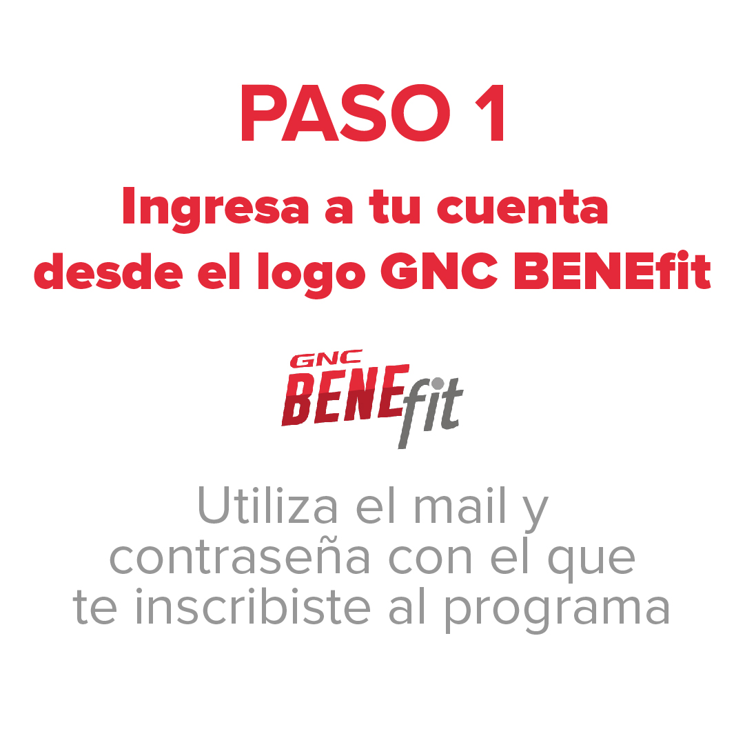 Login benefit GNC Guatemala